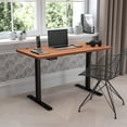 thumbnail image 3 of Flash Furniture Tanner Electric Height Adjustable Standing Desk - Table Top 48" Wide - 24" Deep (Mahogany), 3 of 17