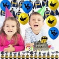 thumbnail image 4 of Decoraciones de cumpleaños YONGSHENG Con globos de Batman y pancarta de FELIZ CUMPLEAÑOS, 4 of 5