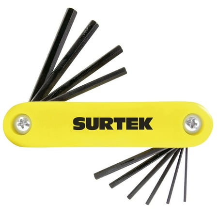 

Folding Hex Key Allen Wrench Set 7 Imperial Pieces Surtek