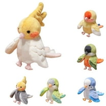 Parrot Stuffed Animal, 7.9" Parrot Plush Toy Lifelike Parrot Bird Stuffed Animal Realistic Simulation Bird Parrot Toys for Kids Cute Little Bird Plushie Doll Gifts for Boys Girls All Occasions