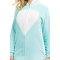 thumbnail image 4 of Women's Plush Animal Onesie Pajama, Blue Unicorn, ML, 4 of 5