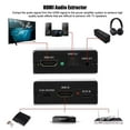 thumbnail image 4 of Divisor de Audio HDMI, Extractor de Audio HDMI 4K*2K a HDMI Óptico Spdif Toslink con HDMI y Adaptador Convertidor de Audio Estéreo de 3.5mm, Pasa / 2.0CH / 5.1CH 3 Modos de Audio, 4 of 8