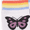White Butterfly, variant on Women's Dream Step Cozy Crew Sock