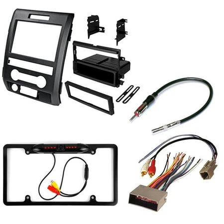 FORD F-150 2009 2010 2011 2012 AFTERMARKET CAR STEREO INSTALL KIT DASH MOUNTING KIT + RADIO HARNESS+ ANTENNA ADAPTER+ REAR VIEW NIGHT VISION