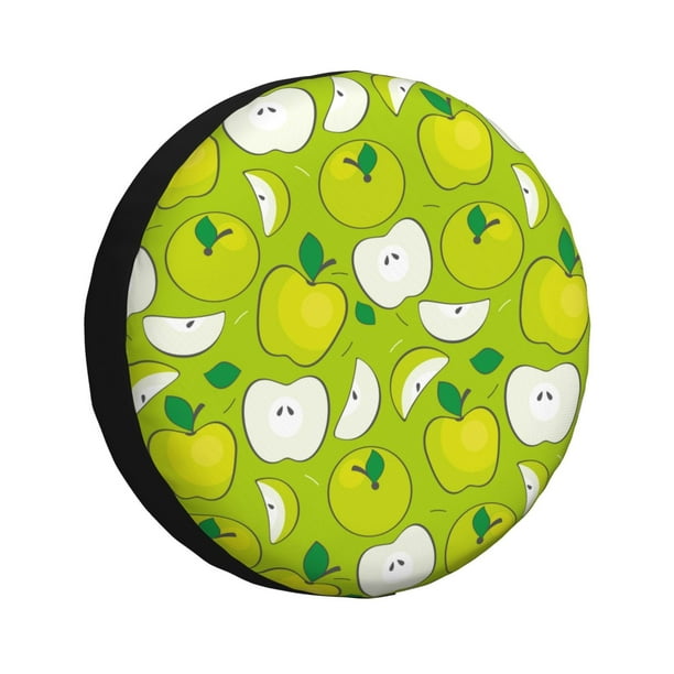 Balery Green Apple Cubiertas para Neumáticos - Protector Resistente para Neumáticos de Camioneta, SUV, Remolque, Camper y RV-15 inch
