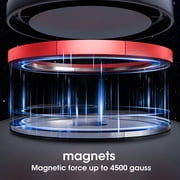YOOVEE Universal Magnetic Phone Mount with Magnetic Disc, 360° Rotation, Air Vent Holder, Super Strong Magnet, Black