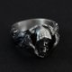 thumbnail image 2 of Anillo Genial Con Hombre Y Lobos En Plata Para Hombres Vintage, 2 of 3