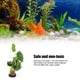 thumbnail image 5 of Acuario de plástico, simulación vívida Artificial, Base de cerámica, hierba para decoración de paisaje de pecera, 5 of 7