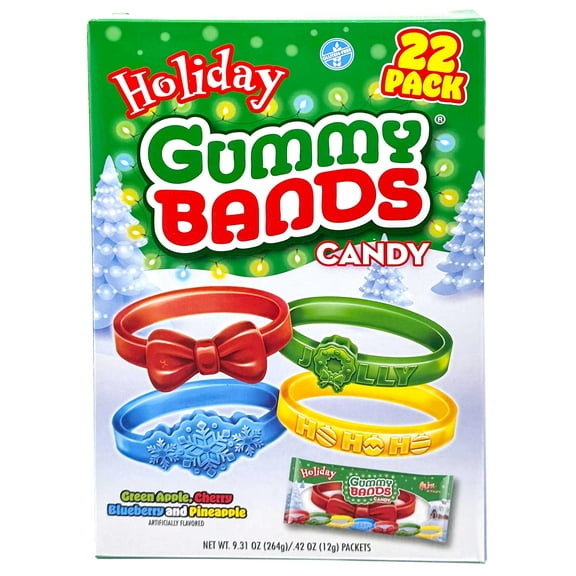 Holiday 22ct Gummy Bands Box