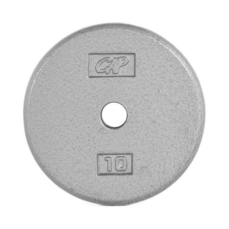 CAP Barbell - Standard Cast Iron Weight Plate, 10 Lbs., Gray