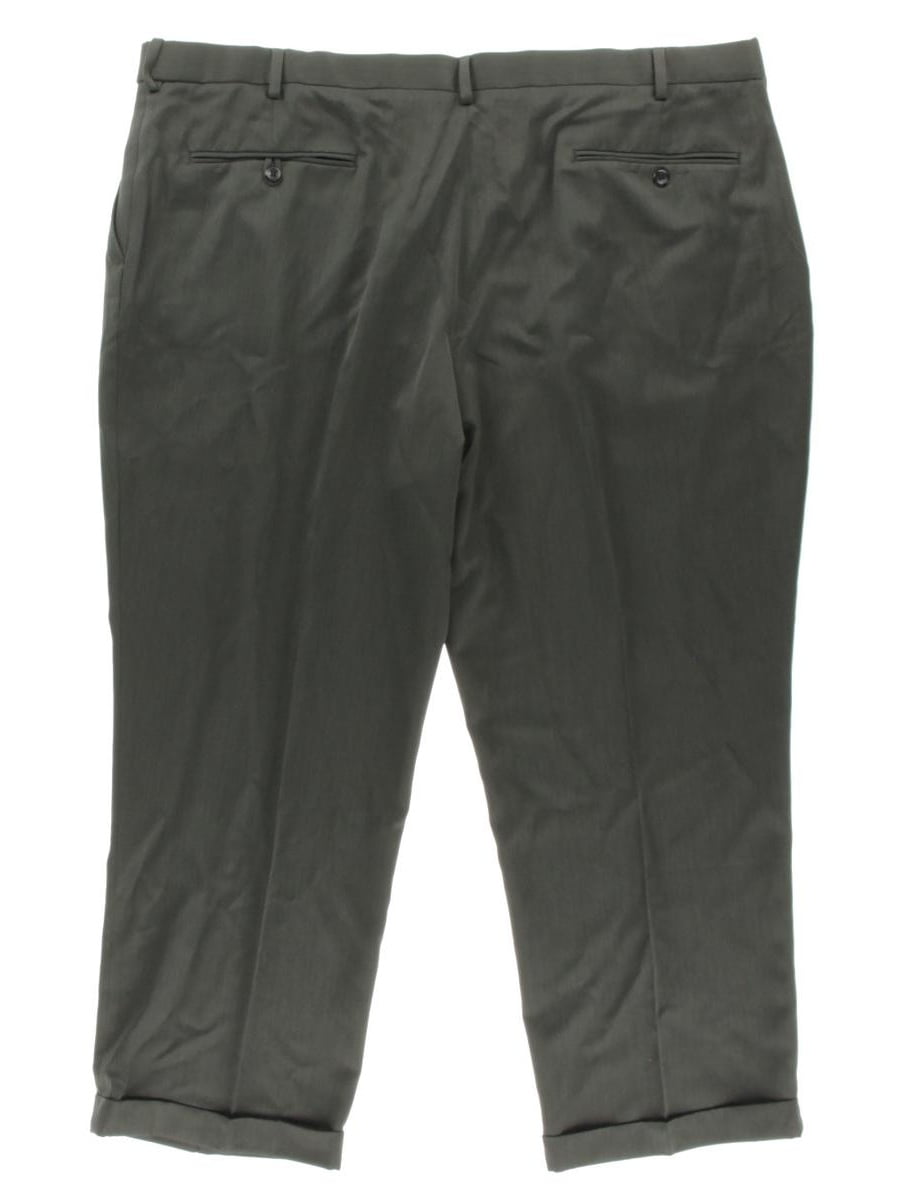 izod pleated cuffed pants