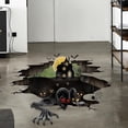 thumbnail image 1 of Halloween Atmosphere Sticker Decorative Wall Sticker (broken Wall Castle Crow Monster House 30*90cm 2 Pieces), 1 of 5