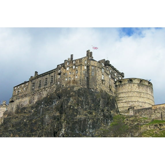 24x36 gallery poster, Edinburgh Castle from West Port area