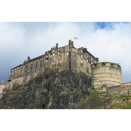 24x36 gallery poster, Edinburgh Castle from West Port area