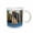 White, variant on 3drose, 3 Masted Sail Boat Sailing Hudson River in Nyc 1, 11oz Two-tone Black Mug