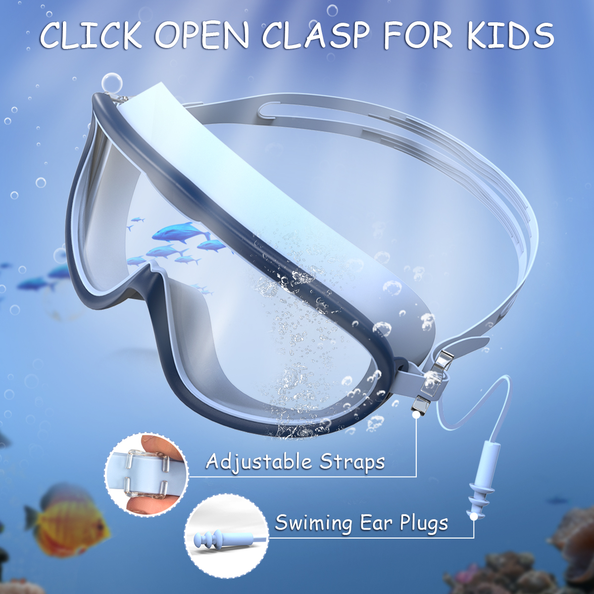 GPED Kids Swim Goggles 2-Pack, Anti-Fog, Ages 3-15 photo 4