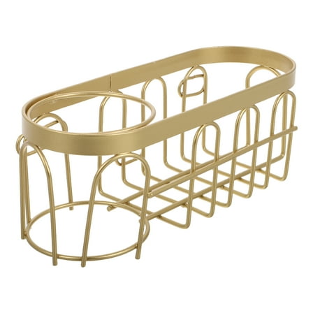 WHAMVOX 1Pcs Golden Dish Brush Holder for Kitchen Sink with Compact and Spacesaving Design