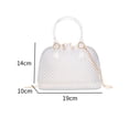thumbnail image 3 of Yinanstore Crossbody Chain Bag Lady Portable Summer PVC Jelly Shell Handbag for Party Beach, 3 of 8