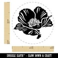 thumbnail image 2 of Pretty Poppy Flower Self-Inking Rubber Stamp Ink Stamper - Blue Ink - Mini 1/2 Inch, 2 of 7