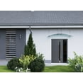thumbnail image 4 of Front Exterior Prehung Steel Door / Ronex 1011 Grey / Side Exterior Window Sidelite / Stainless Inserts Entry Metal Modern Painted W36+14" x H80" Left hand Inswing, 4 of 6