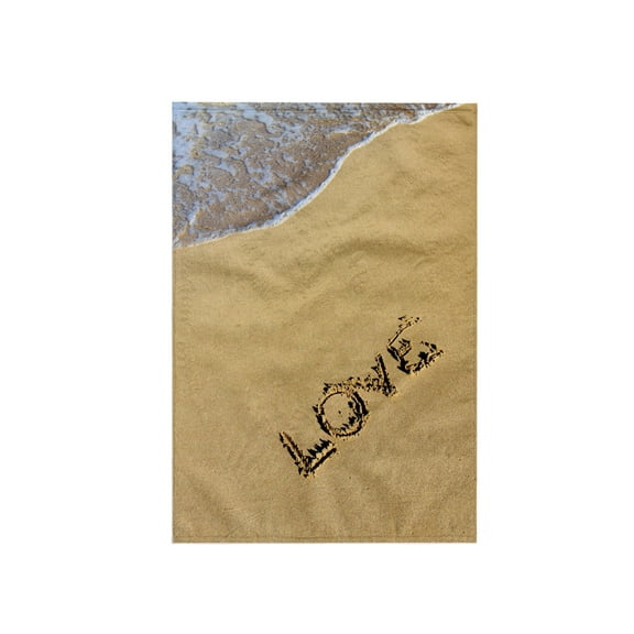 3dRose, Love in the Sand- Beaches- Lovable Photography, 15x22 Hand Towel