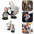thumbnail image 1 of Halloween Ride with Pumpkins Statue Decoration Cute Interesting Home Tabletop Decoration Halloween Atmosphere Party Decoration, 1 of 7