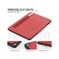 thumbnail image 4 of Magnetic Stand Case for iPad 6th / 5th Generation - [Multiple Angles] Shockproof Protective Cover with Pencil Holder & Card Slot,Auto Wake Sleep for iPad 9.7 inch 2018 2017/Pro 9.7/Air 2 Red, 4 of 7