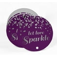 thumbnail image 2 of Inkdotpot Silver Foil Paper Hang Tags Let Love Sparkle Wedding Favor Tags 100 Pieces, 2 of 7