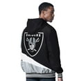thumbnail image 2 of Men's G-III Sports by Carl Banks Black/Charcoal Las Vegas Raiders Dual Threat Reversable Full-Zip Hooded Jacket, 2 of 4