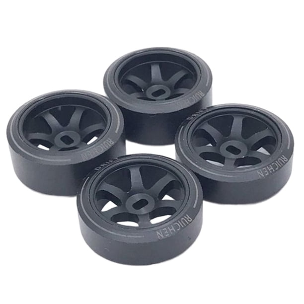 4 Neumáticos RC para Vehículos Wltoys Mini-Z Crawler Accesorios DIY Negro 25mm