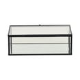 thumbnail image 4 of Lume Glass & Metal Frame Storage Box - Black, 4 of 7