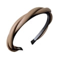thumbnail image 4 of Diademas de cuero para la cabeza del cabello para mujer, accesorio antideslizante para el cabello, regalos de fotografía, decoración, vestido elegante café Yinane cabeza de pelo de mujer, 4 of 8