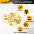 thumbnail image 3 of Uxcell M5 Flat Washers, (5mm ID 10mm OD 0.5mm Thickness, Golden) (125 Pcs), Brass Metric Sealing Gasket Ring Crush Washer Spacers for Faucets/Garden/Bolts/Screws/ Hose Pipe, 3 of 6