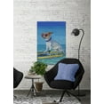 thumbnail image 5 of Cool Surf Dog Painting Print on Wrapped Canvas, 5 of 7