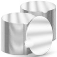 thumbnail image 1 of Minitablas para tartas O'CREME, redondas, plateadas, 7 cm, resistentes a la grasa, 100 unidades, 1 of 7