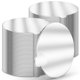 thumbnail image 1 of Minitablas para tartas O'CREME, redondas, plateadas, 7 cm, resistentes a la grasa, 100 unidades, 1 of 7