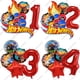thumbnail image 2 of Globos con ruedas Hots Globos de látex para carreras de coches Decoraciones para fiestas de niños Globos con números de 32 pulgadas para tartas Dispo, 2 of 5