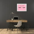 thumbnail image 3 of Ludwig, Alicia 32x25 White Modern Wood Framed Museum Art Print Titled - Lash Chat III, 3 of 4