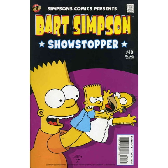 Simpsons Comics Presents Bart Simpson #40 VF ; Bongo Comic Book