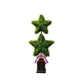 thumbnail image 2 of erdimoy 27" Double Star Artificial Topiary Tree, Patriotic 4th of July Outdoor Potted Plant with Bow, 2 of 6