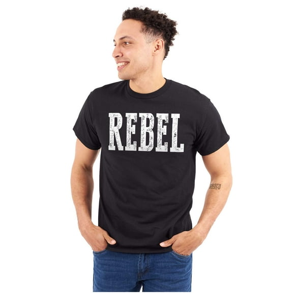 Rebel Humorous Funny Workout Gym Plus Size Crewneck Graphic Tee Shirt Brisco Brands 2X