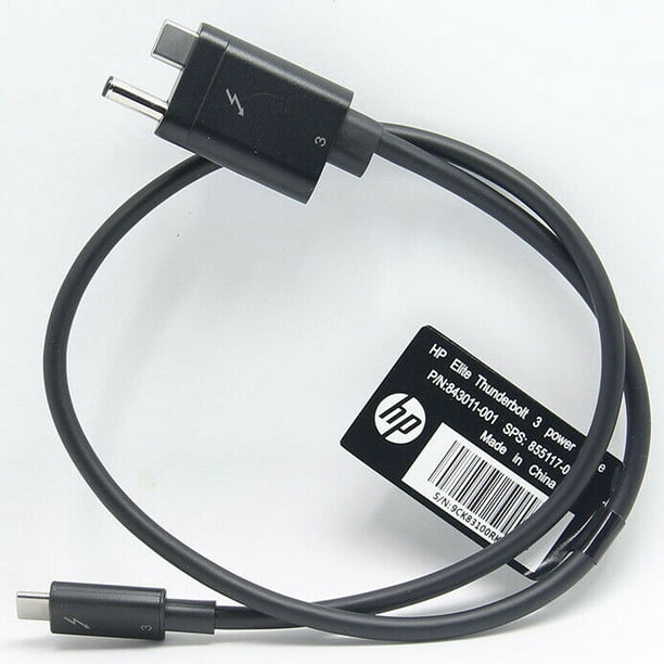 HP EliteThunderbolt 3 power cable (AC+USB Type-C to USB Type-C) P/N:  855117-00, 843011-001
