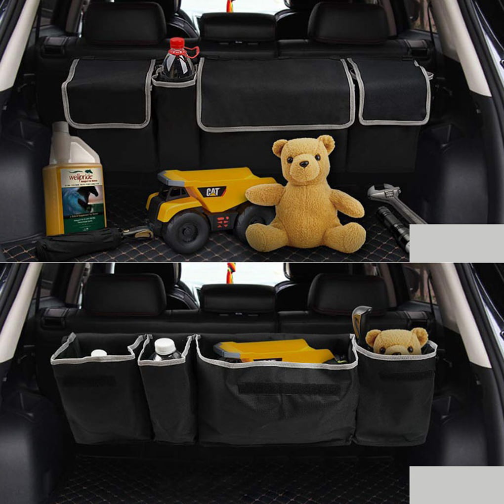 High Capacity Oxford Car Seat Back Organizer For Interior Accessories 90x25x12cm