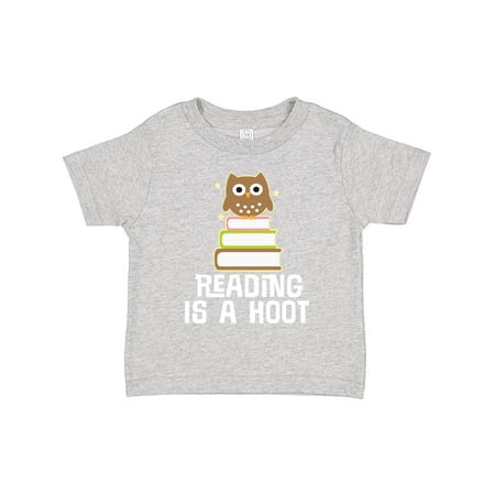 

Inktastic Reading Is A Hoot Librarian Gift Girls Toddler T-Shirt