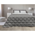 thumbnail image 1 of Tribal Down Alternative Comforter, Abstract Aztec Culture Style Geometric Checkered Tiny Squares in Contemporary, Microfiber Quilt for All Season, 5 Sizes, Ivory and Black, by Ambesonne, 1 of 3