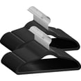 thumbnail image 1 of TechZoo 50 perchas de terciopelo premium para niños – Perchas antideslizantes para niños de 14 pulgadas – Perchas ultra delgadas para ahorrar espacio – Gancho giratorio de 360°, perchas fuertes y dura, 1 of 5