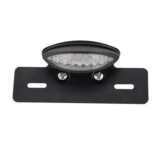 Luz LED trasera de freno para motocicleta, luz de matrícula, luz de freno para Cafe Racer, color blanco