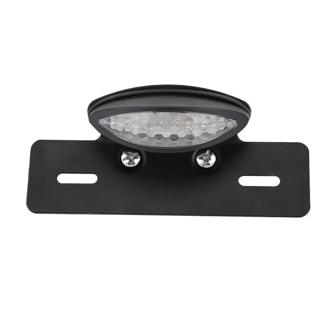 Luz LED trasera de freno para motocicleta, luces de matrícula para Cafe Racer, color blanco