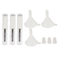 thumbnail image 1 of lionlar 3pcs Empty Mascara Tube with , Rubber Inserts and Funnels Set for Castor Oil, Clear, 1 of 9