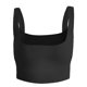 thumbnail image 1 of Camiseta sin mangas con tiras para mujer, cuello cuadrado, doble capa, para entrenamiento, tops cortos básicos Zhivalor BST2000129-4, 1 of 5